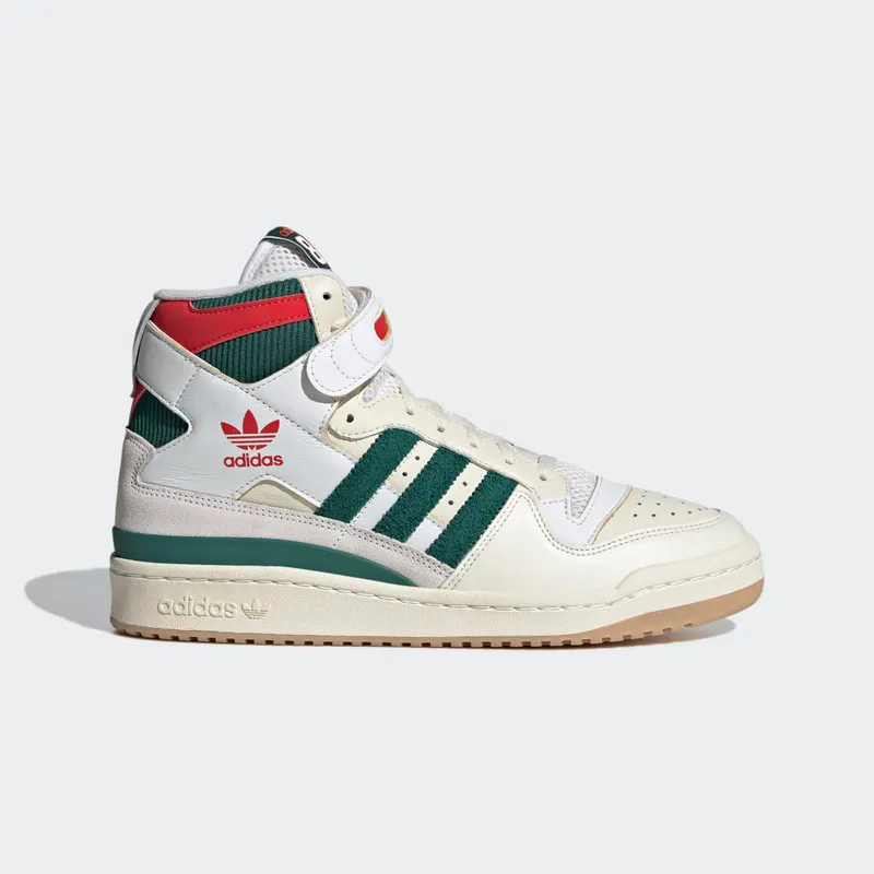 Adidas Forum 84 High Cream White / Collegiate Green / Red (GX9055)