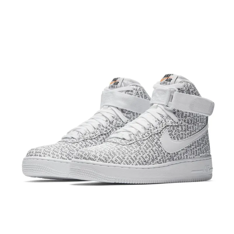 Nike Air Force 1 High Just Do It Pack White (W) White/White-White-Black-Total Orange (AO5138-100)