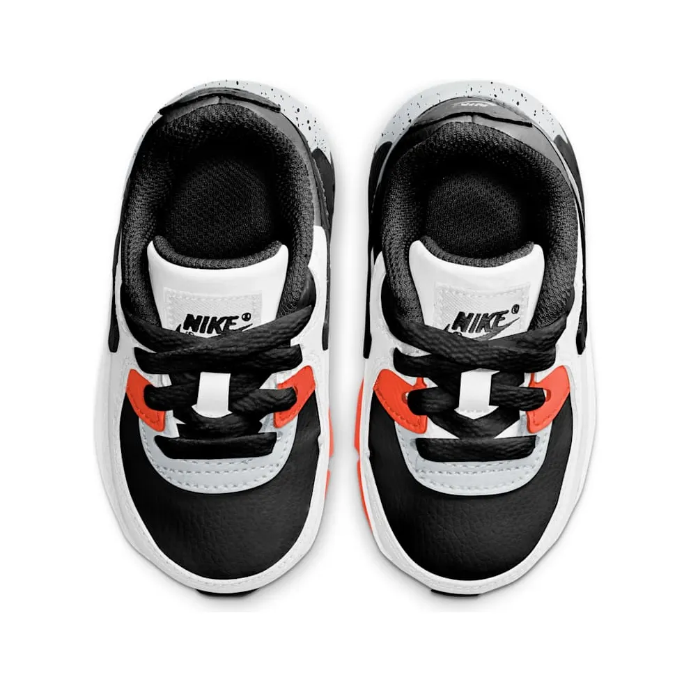 Nike Air Max 90 White Black Orange (TD) (CD6868-110)