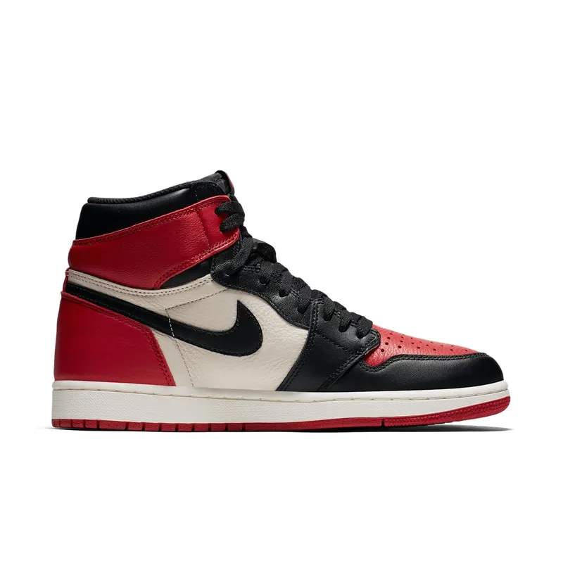 Air Jordan Nike AJ I 1 Retro High Bred Toe (2018) (555088-610)