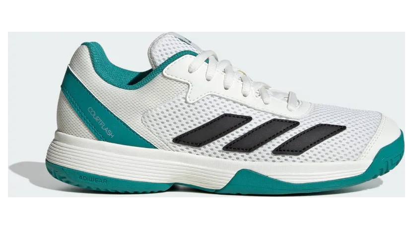 Adidas Courtflash Tennis Kids Cloud White / Pure Teal / Off White (JH5123)