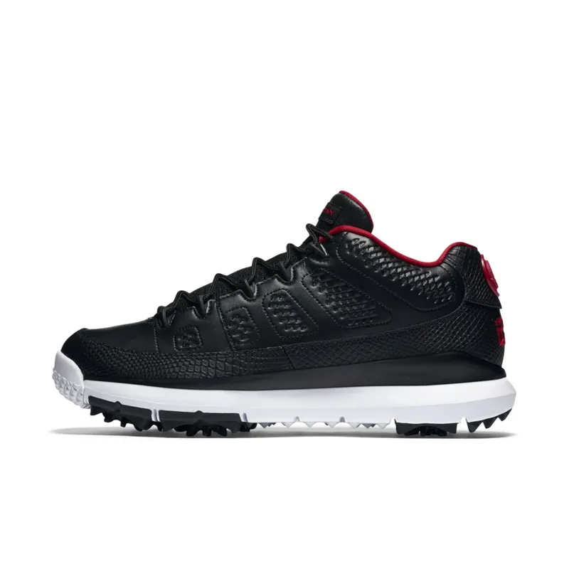 Jordan 9 Retro Golf Cleat Bred Black/Gym Red-White (833798-002)