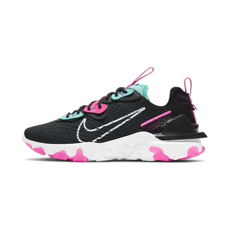 Nike React Vision “Dark Smoke Grey / Pink Blast / Tropical Twist / White” (CI7523-008)