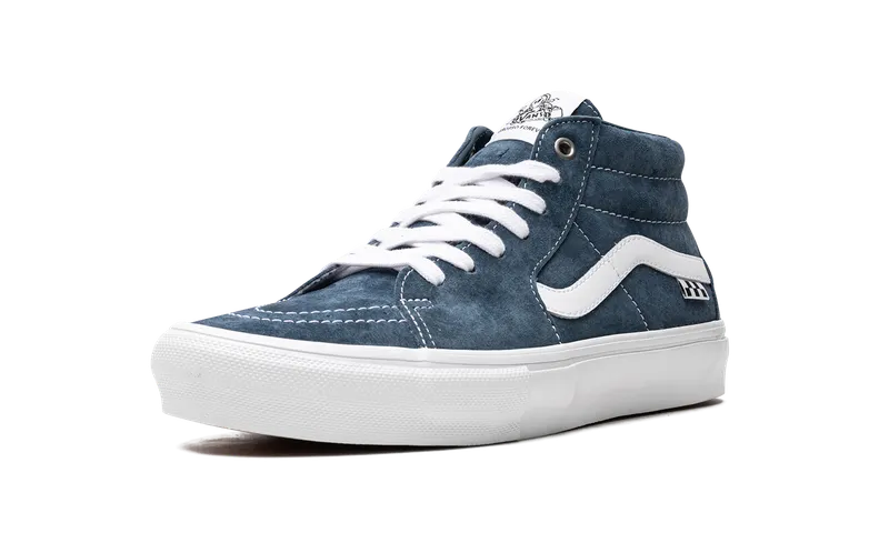 Vans Pig Suede Skate Grosso Mid “Blue/White” (VN0A5FCGY6Z)