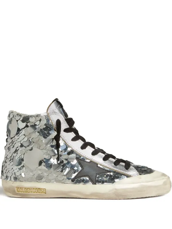 Golden Goose Francy sneakers – Silver (GWF00910F007282)