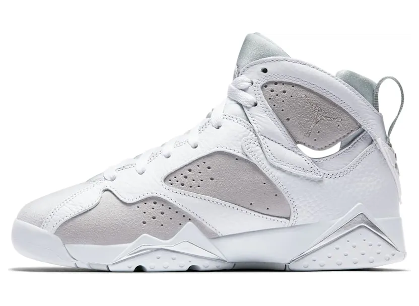 Air Jordan 7 Retro GS Pure Money “White / Pure Platinum / Metallic Silver” (304774-120)