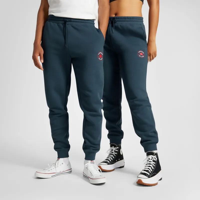 Converse Converse Go-To All Star Patch Standard-Fit Fleece Sweatpants Converse Navy