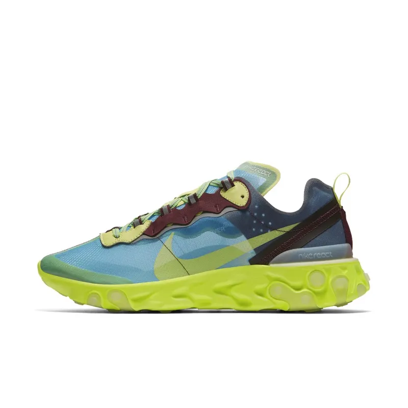 Nike x Undercover React Element 87 Electric Yellow (2018) (BQ2718-400)