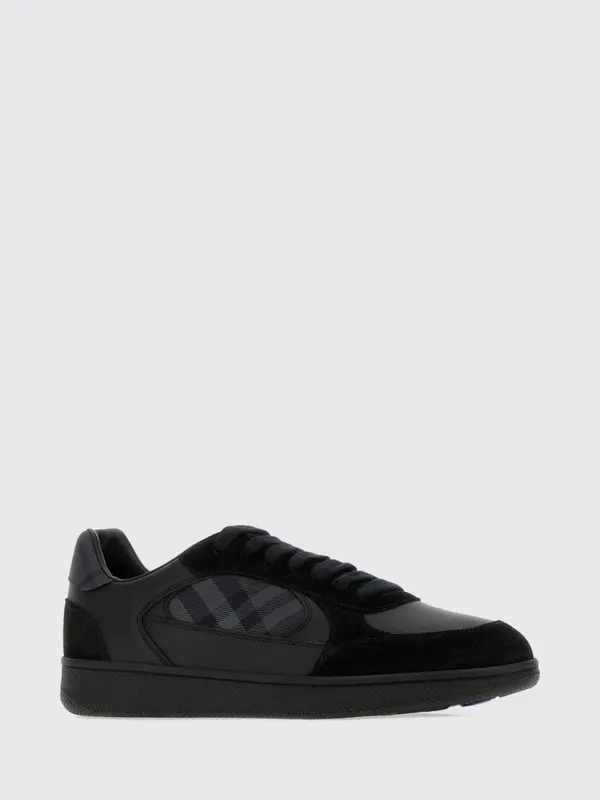 BURBERRY Terrace Side Check Suede and Leather Black (8127508)