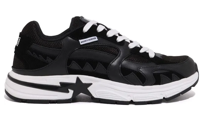 A Bathing Ape Shark Sta Bounty Hunter Black White (1K73-191-917-BLK)