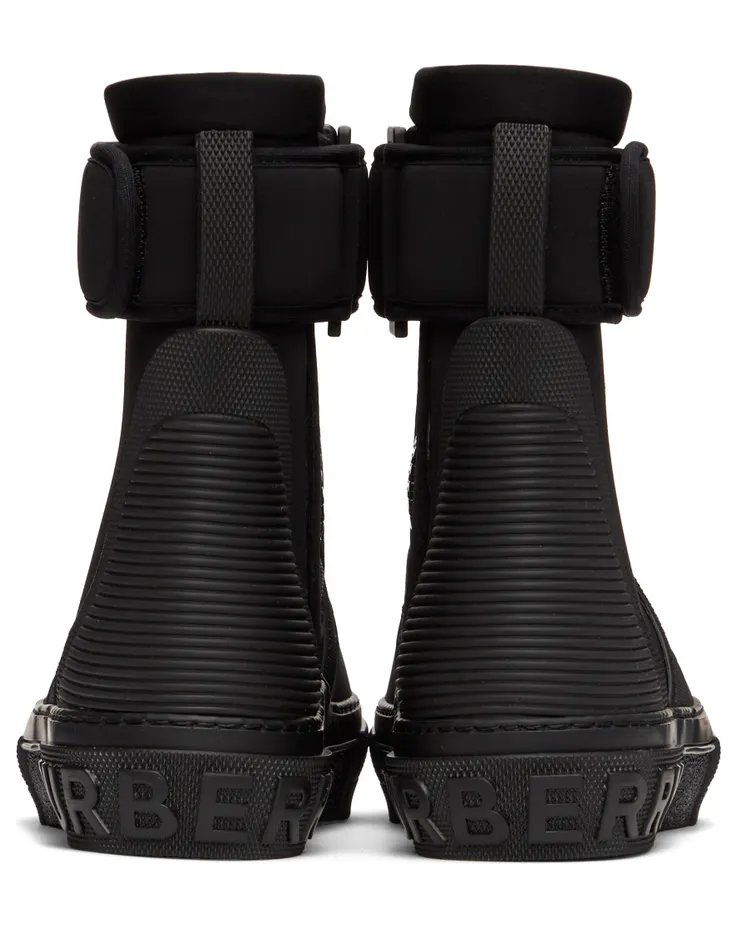 Burberry Black Sub High-Top Sneakers (8052335) (4)