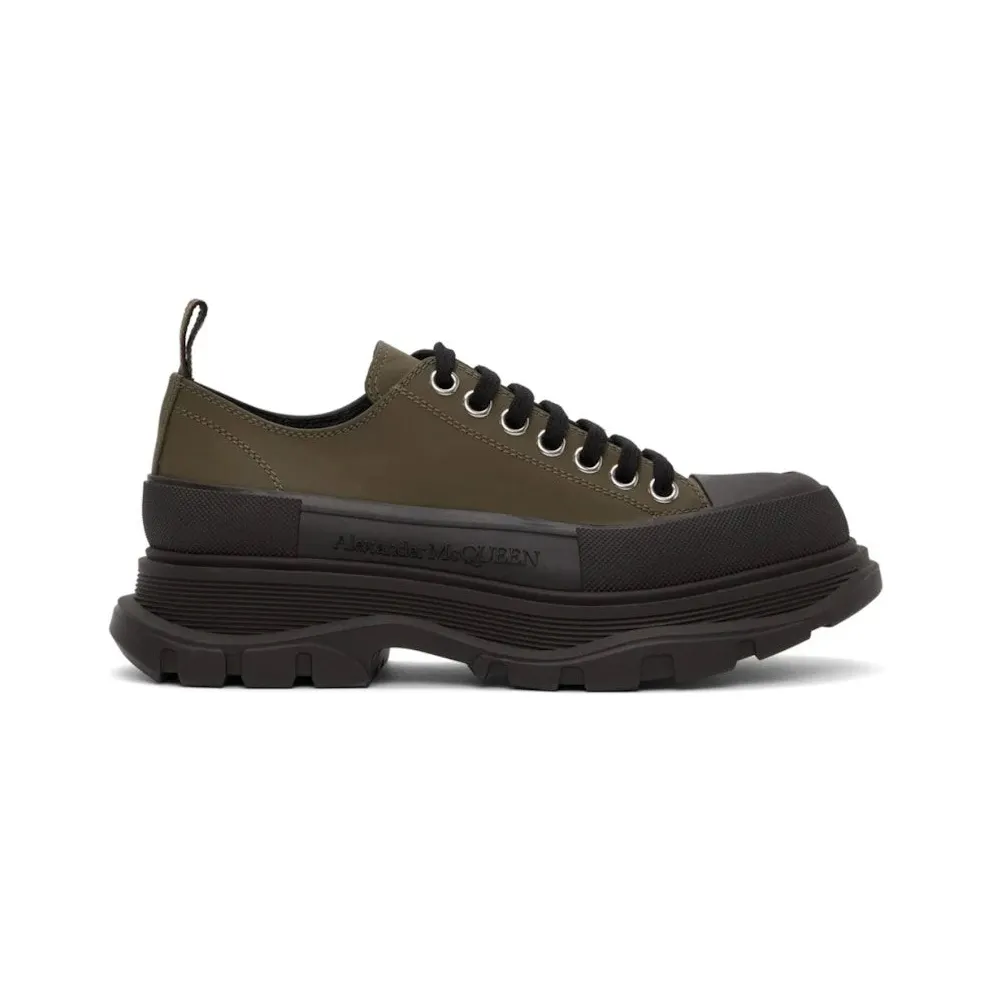 Alexander McQueen Tread Slick Low Lace Up Khaki (604257 W4L51 3241)