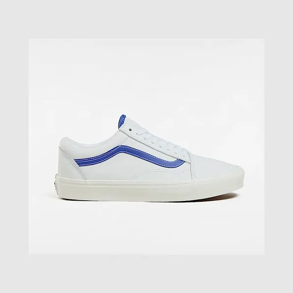 Vans Old Skool Leather White Blue (VN0007NTZ5D)