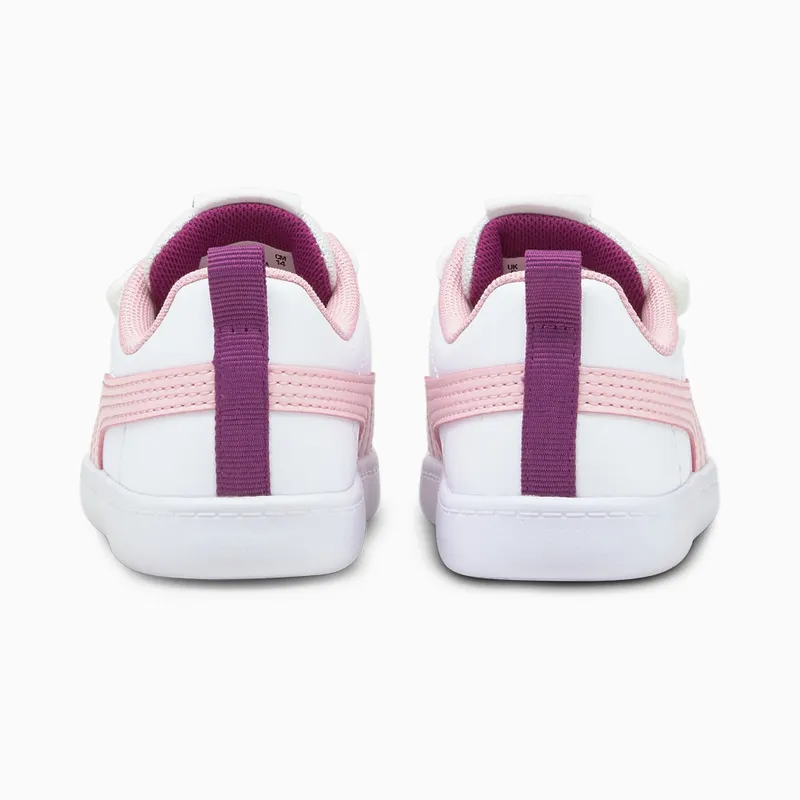 PUMA Courtflex V2 Babies’ White/Pink Lady (371544-15)