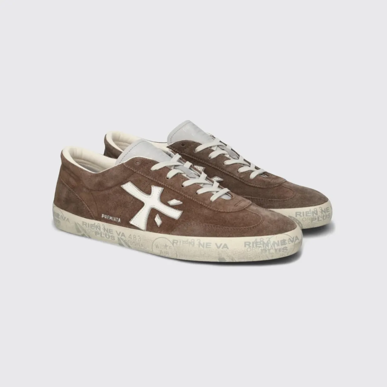 Premiata David Used Suede Sneakers Brown (DAVID8094)
