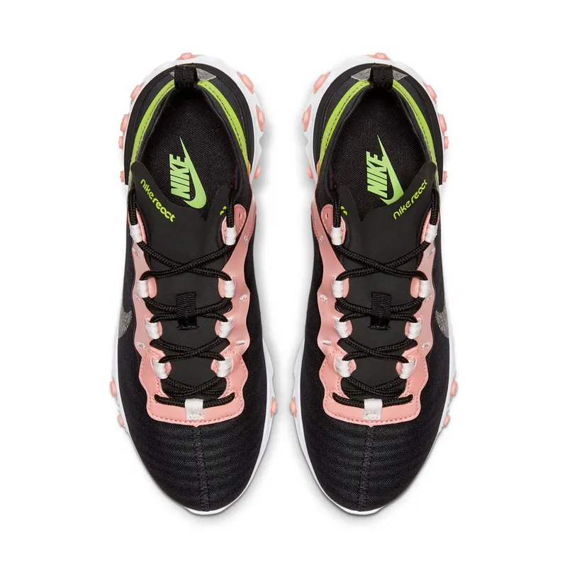 Nike React Element 55 Premium Black Coral Stardust (W) Black/Coral Stardust/Light Soft Pink (CD6964-002)