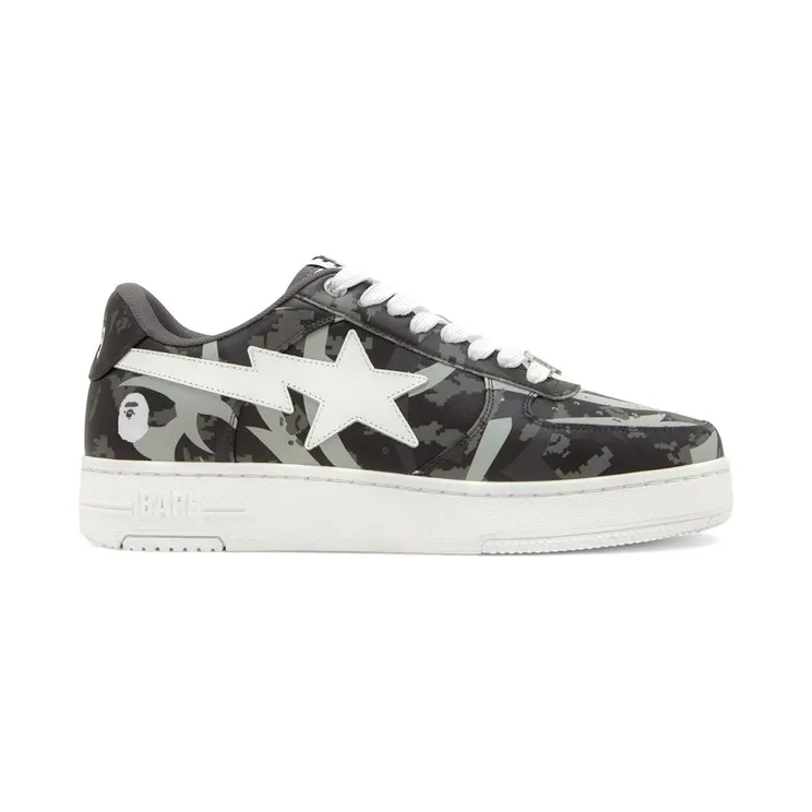 A Bathing Ape Bape Sta Low CLOT Black Trial Camo (001FWL731931-BLK)