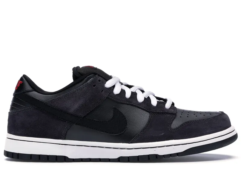 Nike Dunk SB Low Dark Charcoal Black Dark Charocal/Black-Varsity Red (304292-017)