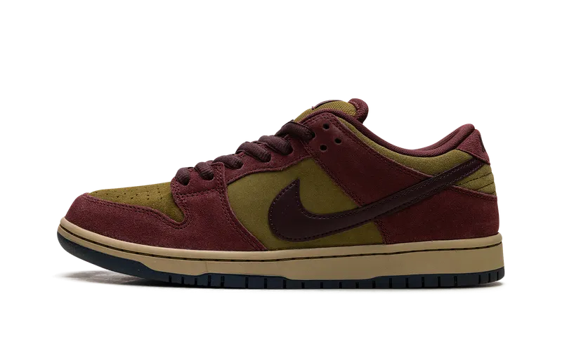 Nike SB Dunk Low “Burgundy Crush / Olive Flak” (HQ1625-600)
