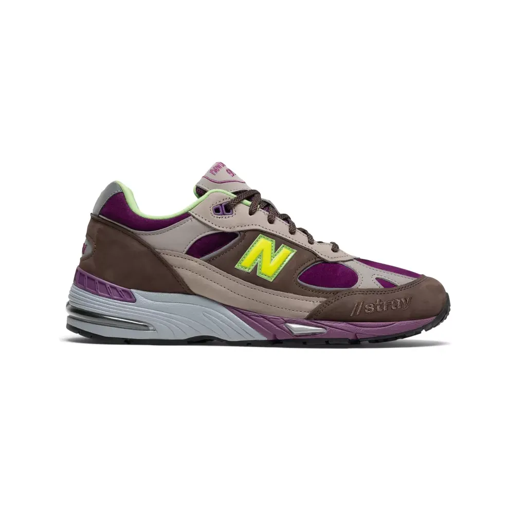 New Balance 991 Stray Rats Brown Purple (W) (W991SRG)