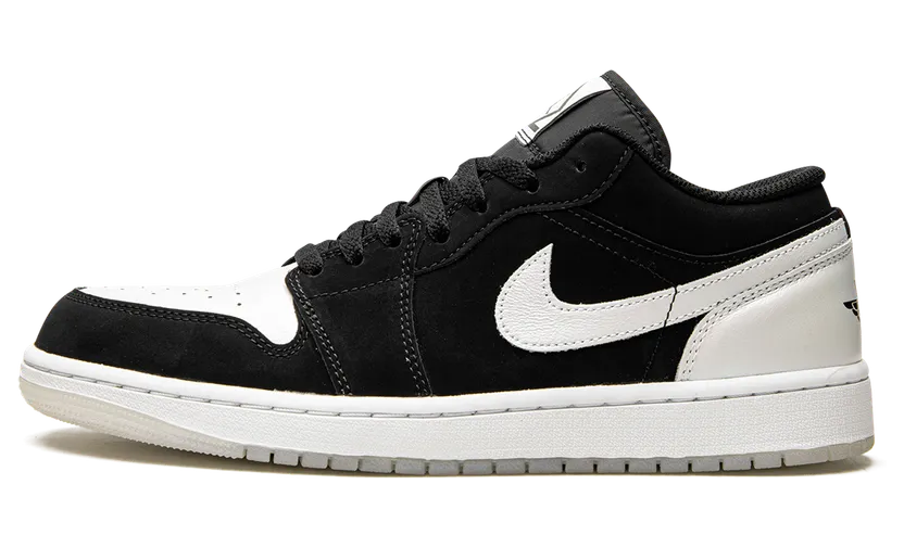 Air Jordan 1 Low Black White Diamond (DH6931-001)