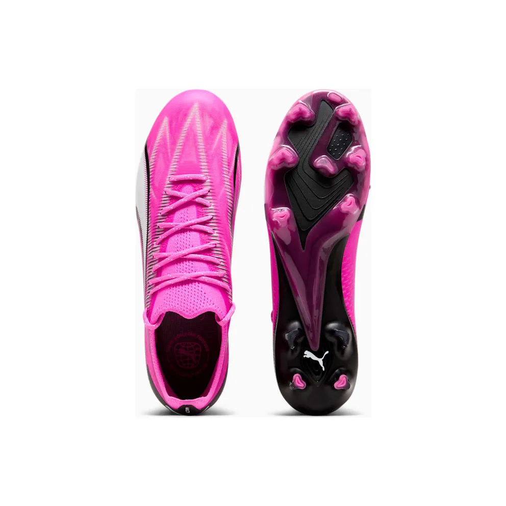 Puma Ultra Ultimate FG Cleats “Pink White Black” (107744-01)
