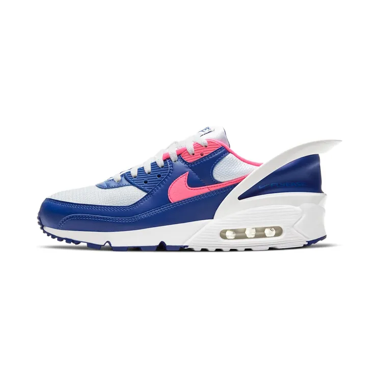 Nike Air Max 90 FlyEase ‘Deep Royal Pink’ “White / Deep Royal Blue / Hyper Pink” (CU0814-101)