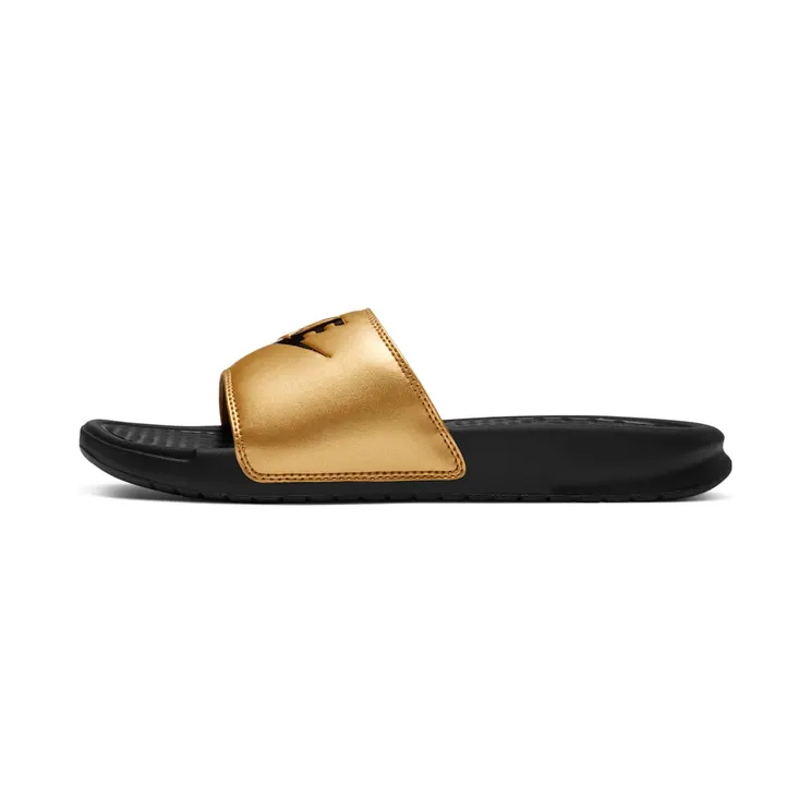 Nike Benassi Jdi Slipper “Black / Metallic Gold” (343881-014)
