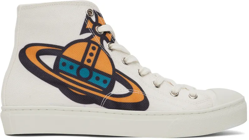 Vivienne Westwood White Plimsoll High-Top (75010001M-W008F-)
