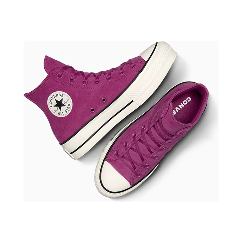 Converse Chuck Taylor All Star Lift Platform Colorful Suede Quantum Violet/Egret/Black (A11143C)