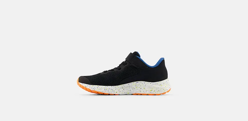New Balance Fresh Foam Arishi v4 Bungee Lace Black Blue Agate Blaze Orange (PAARIBS4)