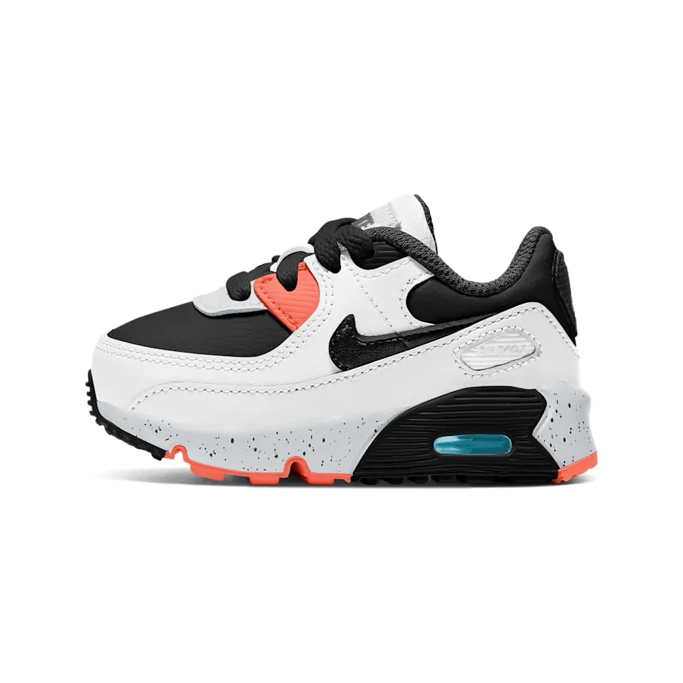 Nike Air Max 90 White Black Orange (TD) (CD6868-110)