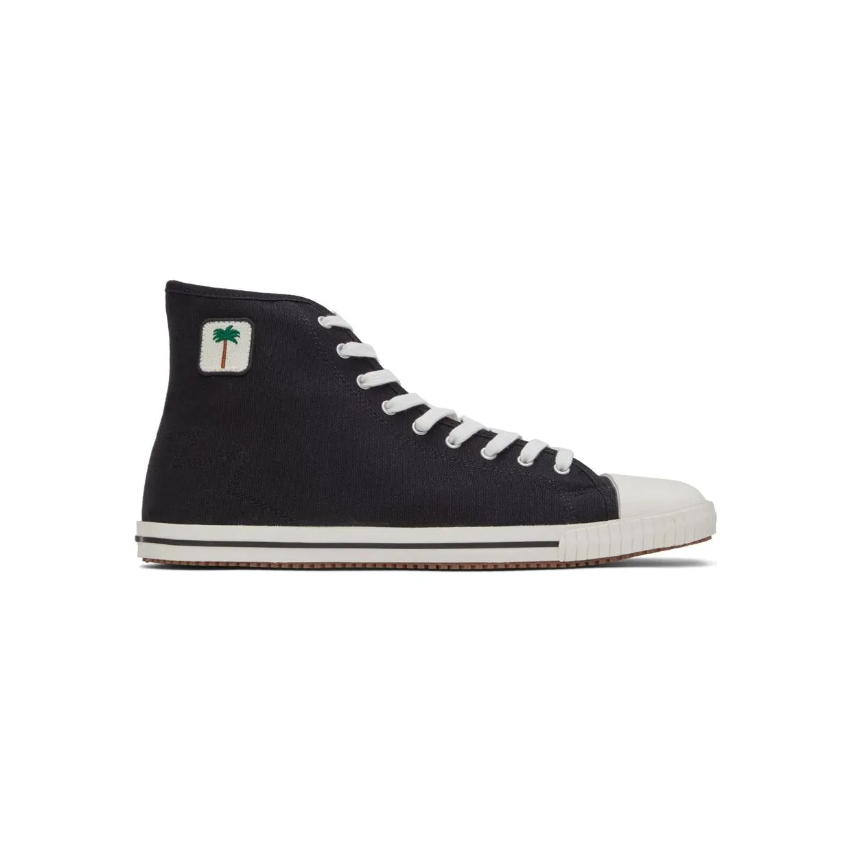 Palm Angels Black Vulcanized High Top Sneakers (PMIA075S22FAB0011001)