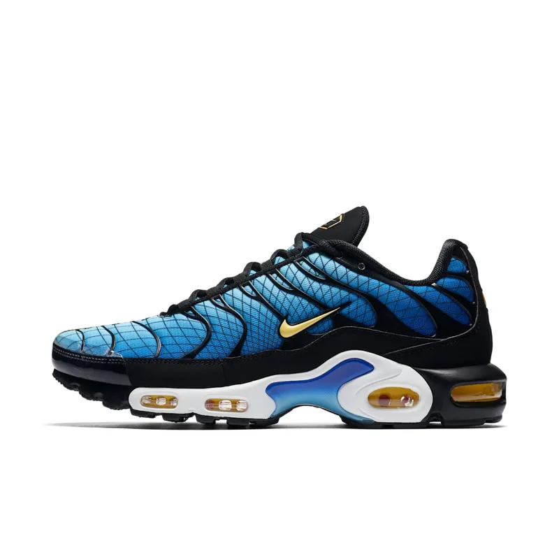 Nike Air Max Plus Greedy Black/Tour Yellow-Team Orange-Chile Red (AV7021-001)