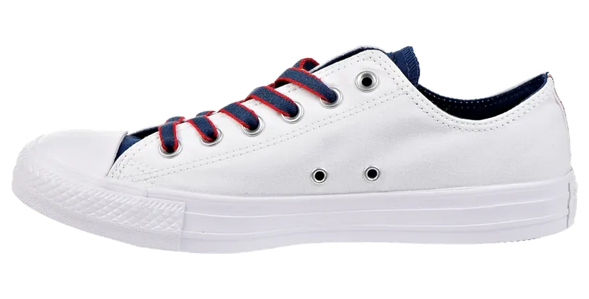 Converse Chuck Taylor All Star OX “White/Navy/Gym Red” (160467C)
