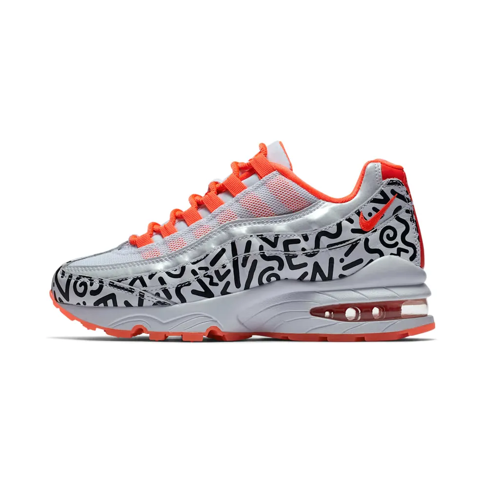 Nike Air Max 95 White Black Crimson (GS)