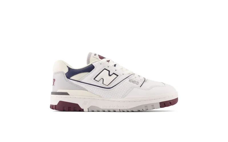 New Balance 550 “White / Indigo / Burgundy” (BB550PWB)