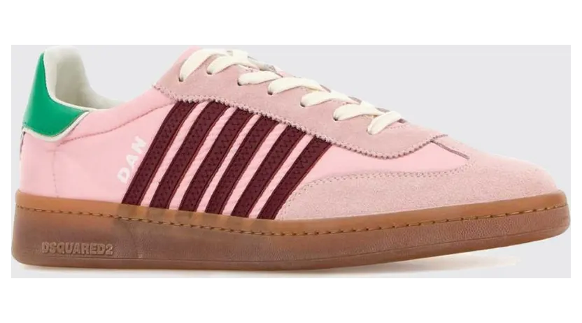 Dsquared2 Boxer Sneakers in Suede and Nylon Pink (SNM047711708709M593)