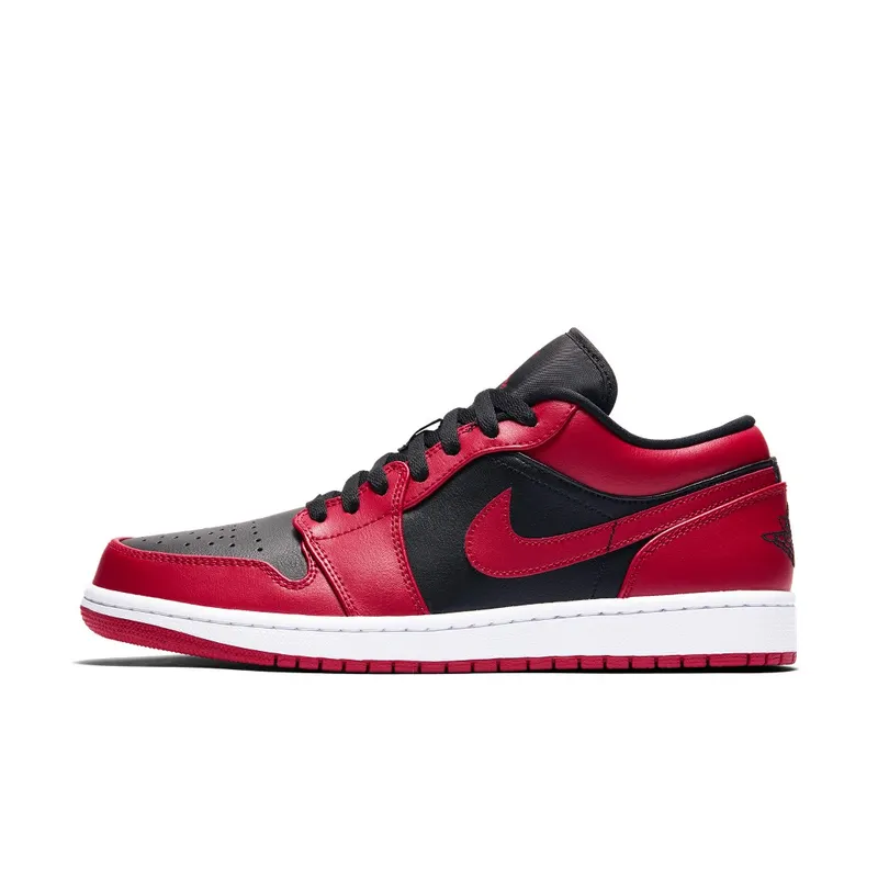 Jordan 1 Low Reverse Bred Gym Red/Black-Gym Red-White (553558-606)