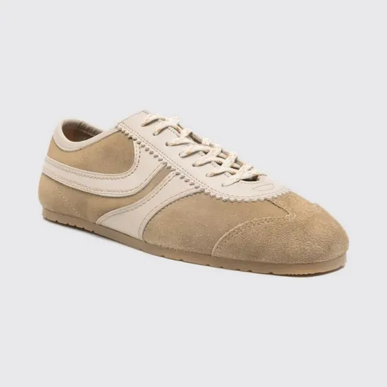 Dries Van Noten Leather Sneakers Beige (2610117220126103)