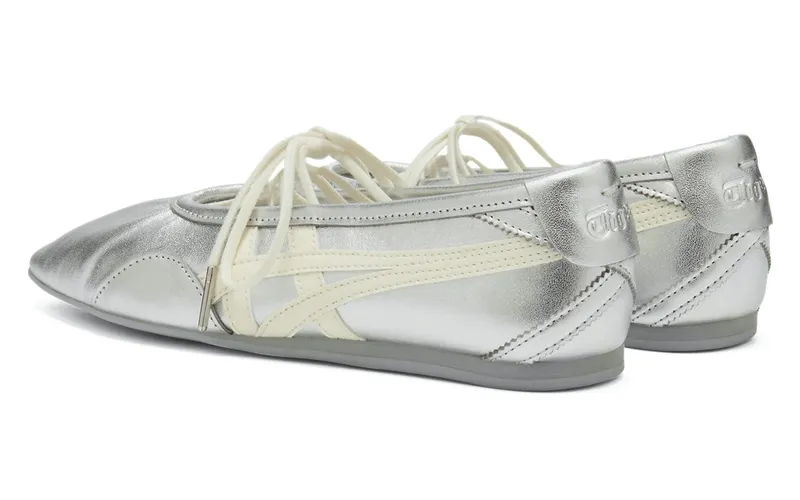 Onitsuka Tiger Womens Gymnarina “Silver Cream” (1182A754-020)