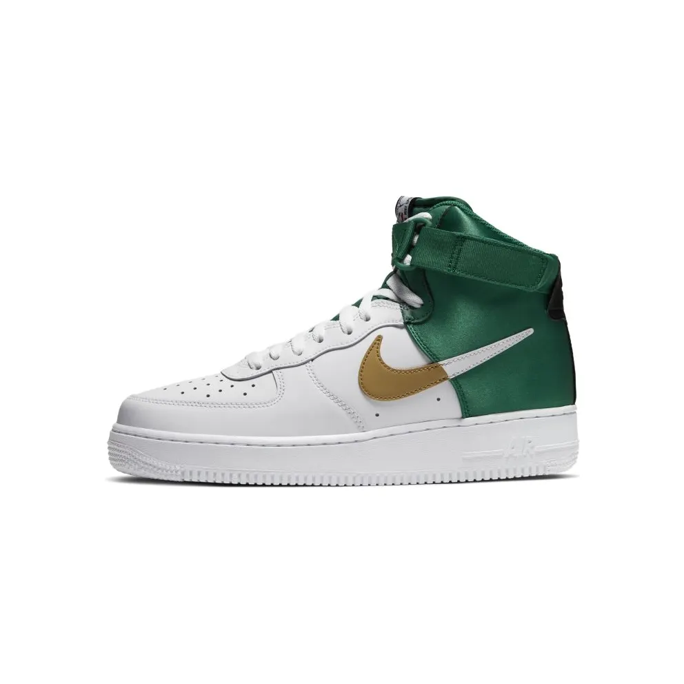 Nike Air Force 1 High NBA Celtics White/Green/Gold (BQ4591-100)