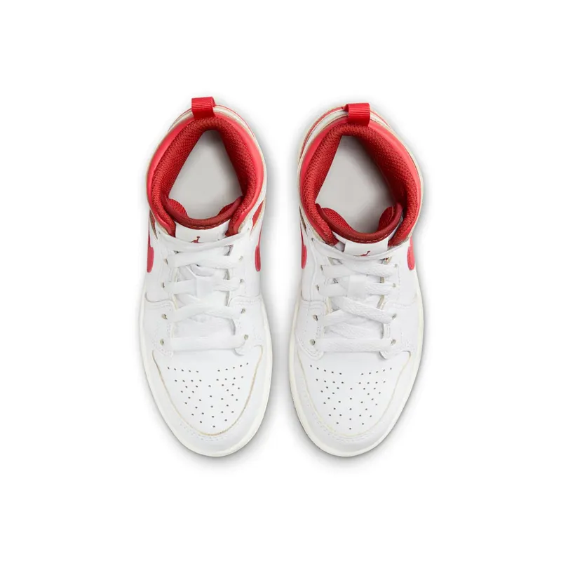 Jordan 1 Mid SE White Dune Red Sail Lobster (FJ3467-160)