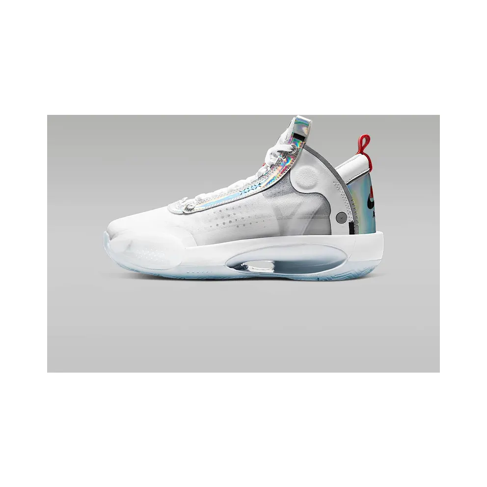 Jordan XXXIV White Metallic Silver (GS) White/Metallic Silver-White (BQ3384-101)