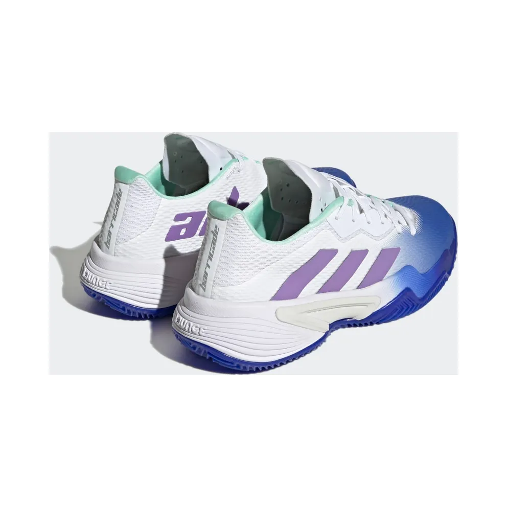adidas Barricade Clay Court Tennis Shoes Lucid Blue / Violet Fusion / Pulse Mint (HQ8428)