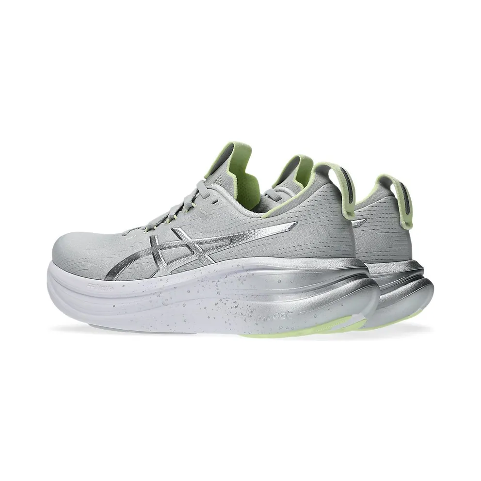 ASICS GEL-NIMBUS 28 PLATINUM “Platinum / Glow Green” (1012C068-020)