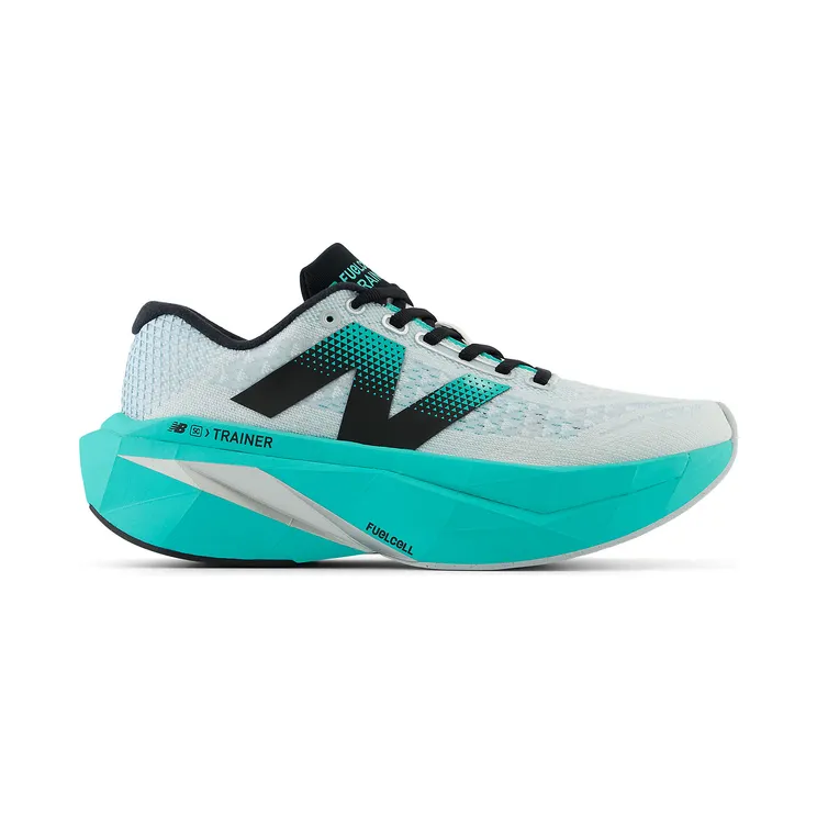 New Balance FuelCell SuperComp Trainer v3 White Cyber Jade Silver Metallic (WRCXLW4)