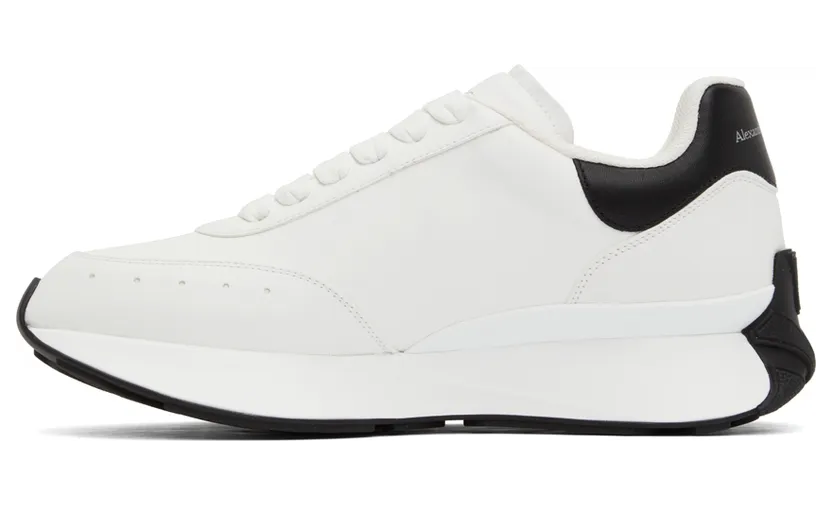 Alexander McQueen White Sprint Runner Sneakers (688548WIC93) (3)