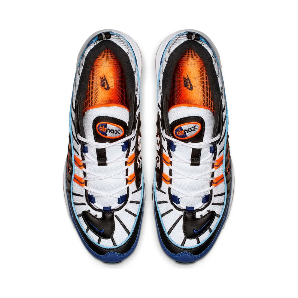 Nike Air Max 98 New York White/Deep Royal Blue-Total Orange-Black (CD1536-100)