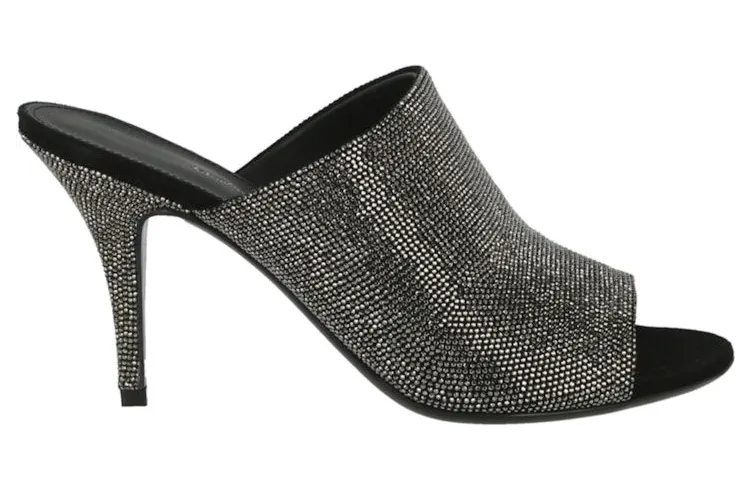 Ferragamo Janine Crystal Heel Sandals Black (01Q854-726413-1C)